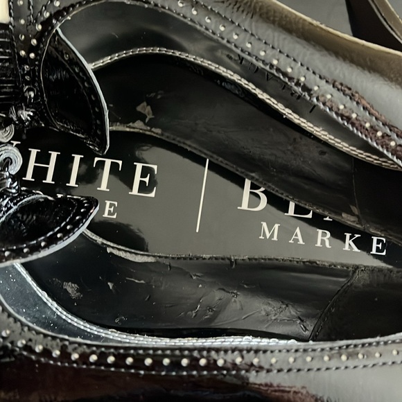 White House Black Market “Kate” Black & White Patent Leather Heels - Picture 16 of 17